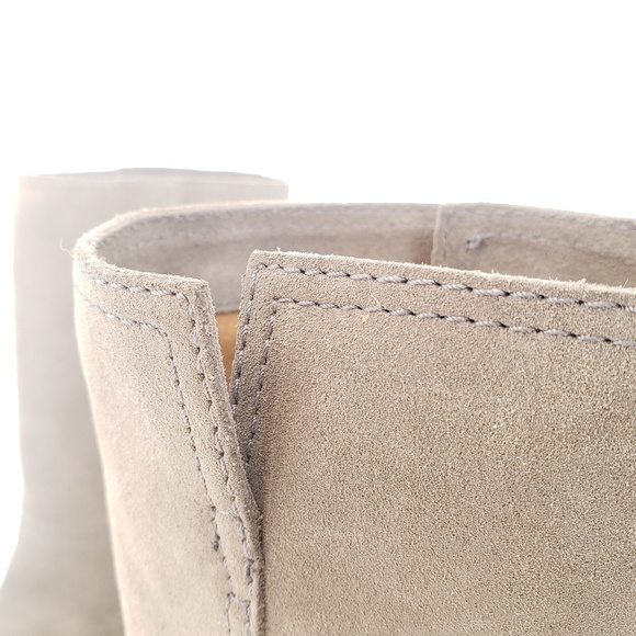 Frye Mid Calf Pull On Tan Suede Leather Boots - Picture 8 of 8